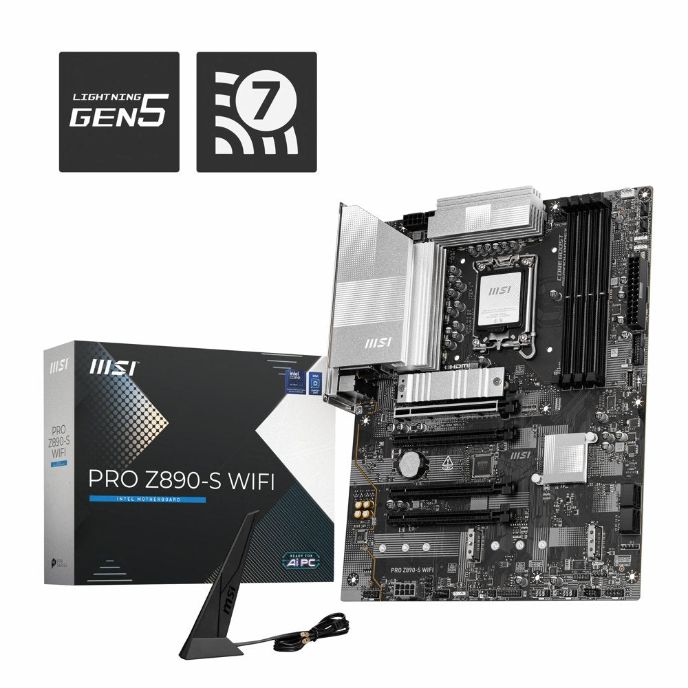 MSI PRO Z890-S WIFI | Socket LGA 1851 | Intel Z890 | 4xDDR5 | ATX | Moederbord - Matmuis - Matmuis